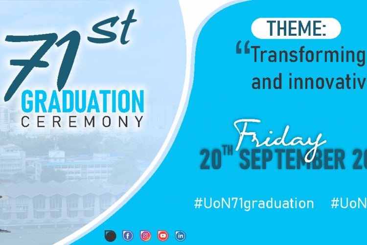 The University of Nairobi 71st Graduation ceremony | DEPARTMENT OF
